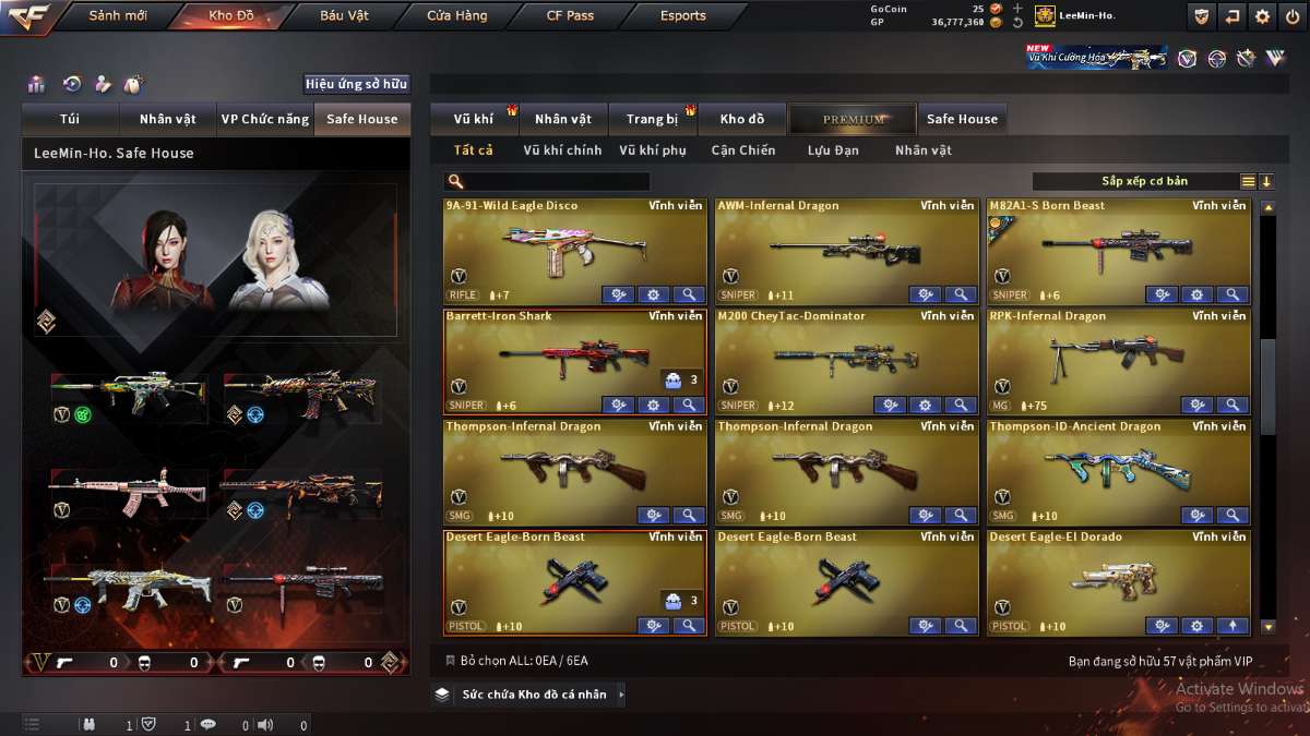 shop acc cf uy tin gia re